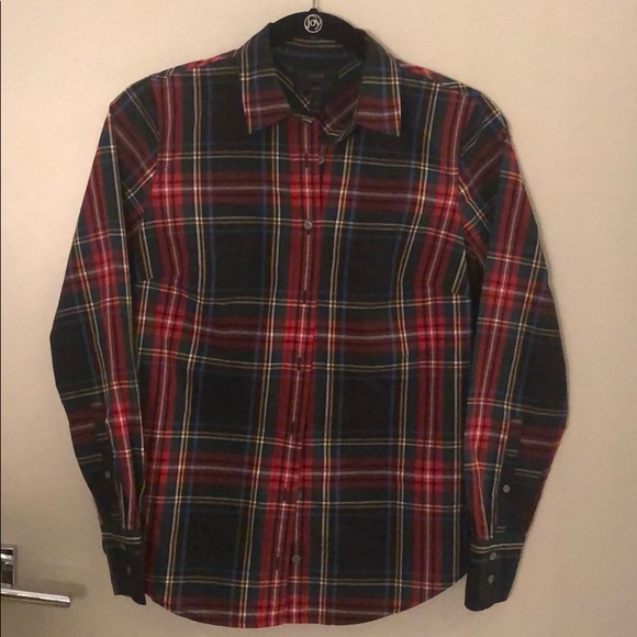 J Crew Multi-Color Plaid Button Down - Picture 1 of 3